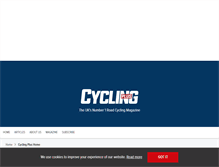 Tablet Screenshot of cyclingplus.com